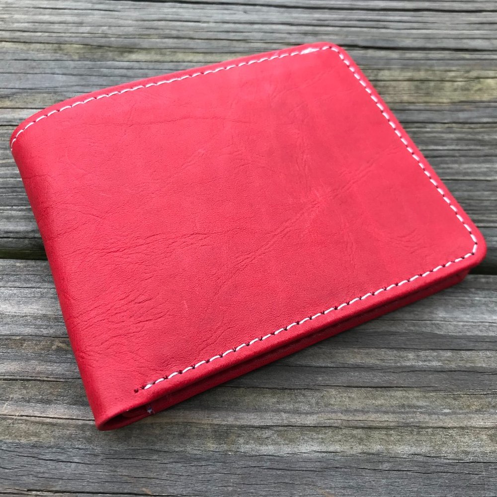 Valentine’s Day gift Wallet Men Bifold Card Holder leather handmade